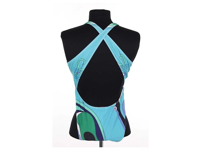 Blauer Badeanzug von Emilio Pucci - Ansicht 4