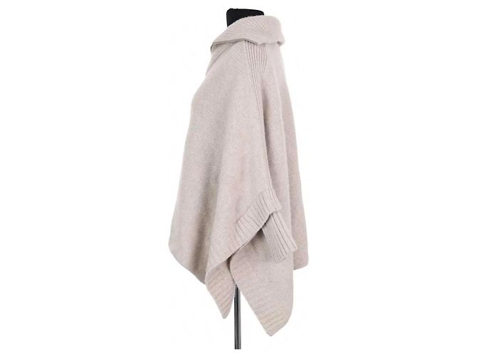 Autre Marque Kujten Kaschmir Poncho Ecru - Ansicht 3