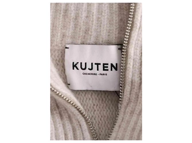 Autre Marque Kujten Kaschmir Poncho Ecru - Ansicht 5