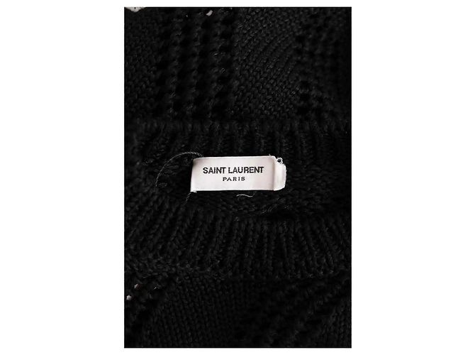 Autre Marque Saint Laurent Schwarzer Pullover aus Viskose - Ansicht 5