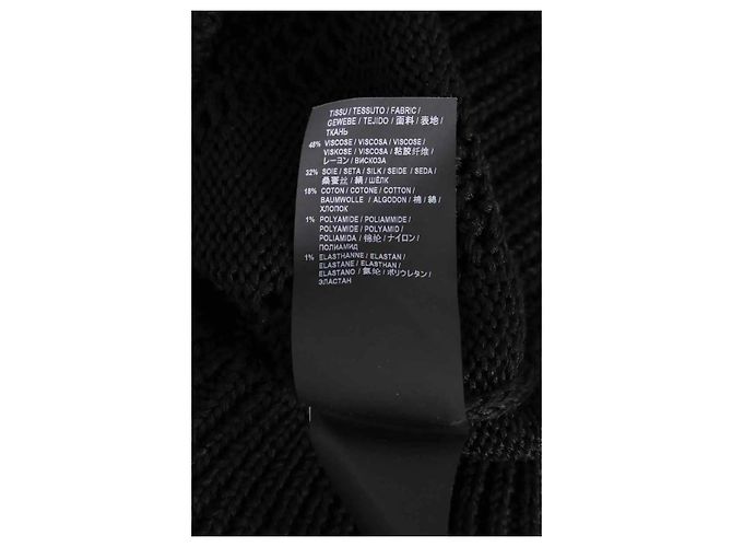 Autre Marque Saint Laurent Schwarzer Pullover aus Viskose - Ansicht 6