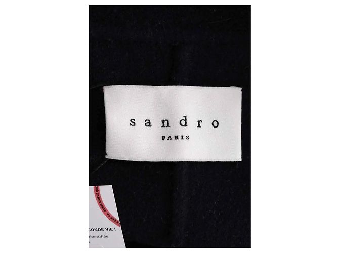 Sandro Wollmantel marineblau - Ansicht 5