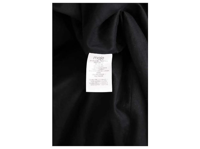 Maje Cappotto nero - vista 6