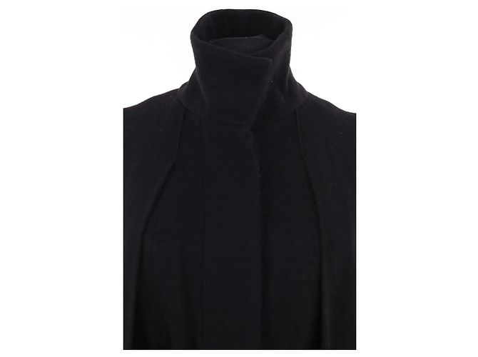 Maje Black Cotton Coat - view 2