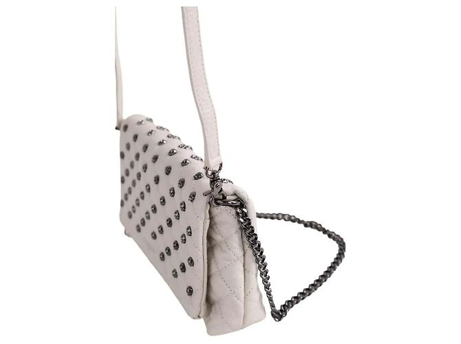 Borsa a tracolla in pelle grigia The Kooples - vista 2
