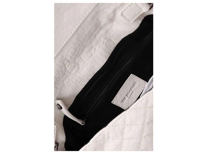 Borsa a tracolla in pelle grigia The Kooples - vista 5