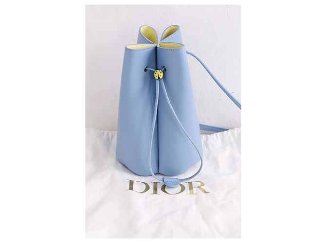 Dior Mini borsa Mini borsa a secchiello Petit Trèfle blu - vista 7