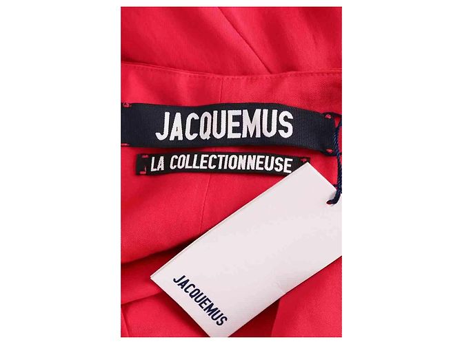 Vestido Jacquemus Calvi rosa de viscose - vista 5