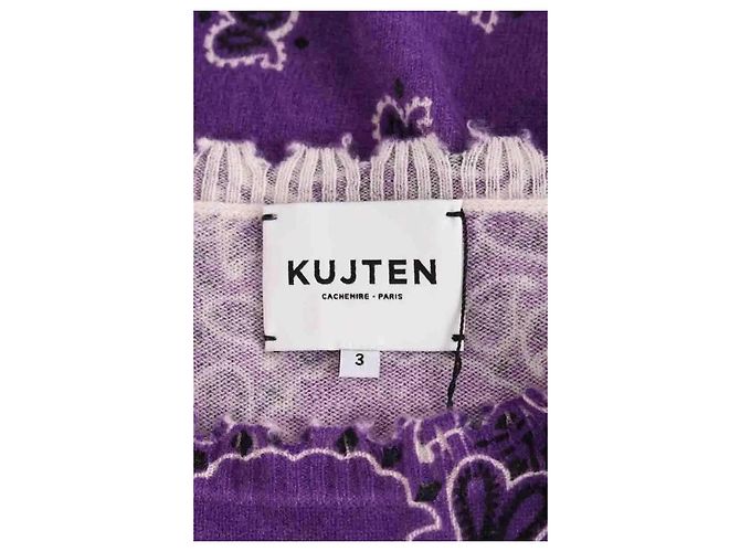 Autre Marque Kujten Kaschmirpullover Lila L - Ansicht 5