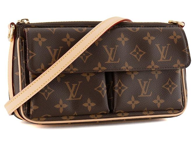 LOUIS VUITTON - Borsa a tracolla Louis Vuitton Vivacité in tela monogram recubierta - vista 2