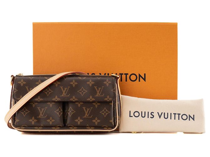 LOUIS VUITTON - Borsa a tracolla Louis Vuitton Vivacité in tela monogram recubierta - vista 8