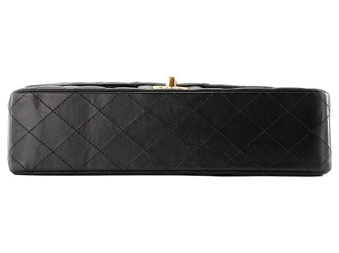 CHANEL - Bolsa de ombro Classic/Timeless 11.12 Chanel em couro liso preto - vista 4