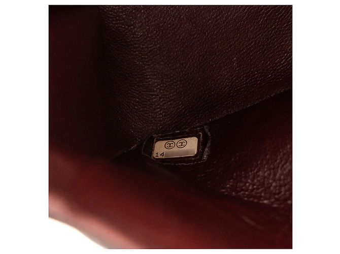CHANEL - Bolsa de ombro Classic/Timeless 11.12 Chanel em couro liso preto - vista 9