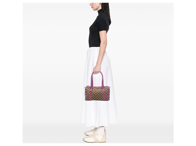 Gucci GG Canvas Abbey D Ring Boston Bag Beige - Ansicht 6