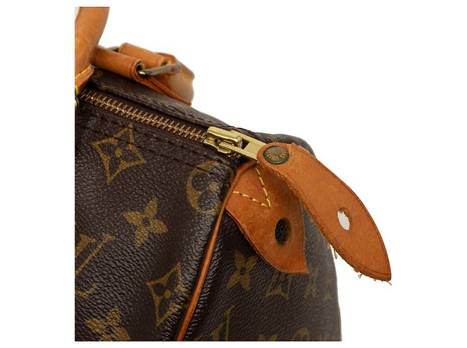 Borsa Boston Louis Vuitton Monogram Speedy 25 Marrone - vista 6