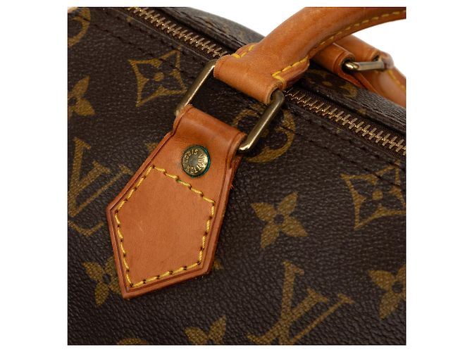 Borsa Boston Louis Vuitton Monogram Speedy 25 Marrone - vista 7