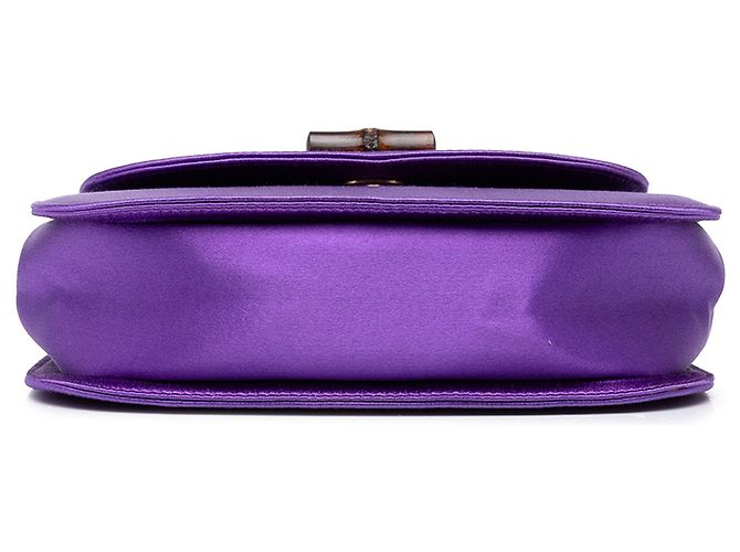 Borsa Mini Satin Bamboo Night Gucci Viola - vista 3
