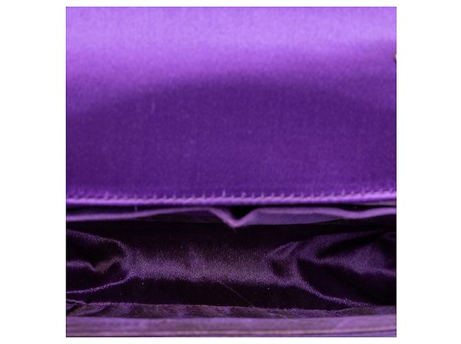 Borsa Mini Satin Bamboo Night Gucci Viola - vista 4