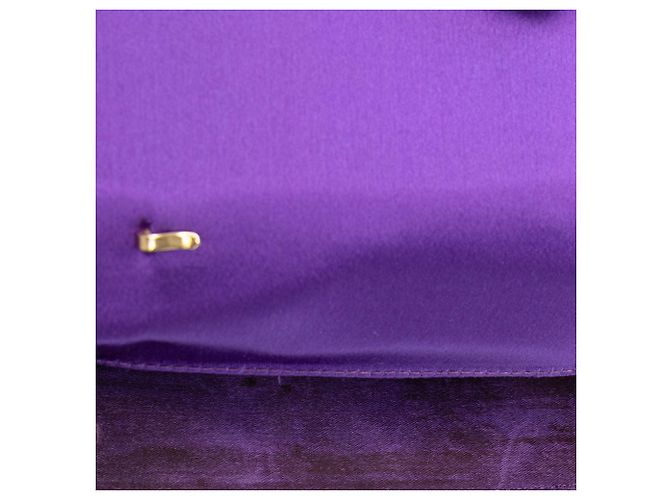 Borsa Mini Satin Bamboo Night Gucci Viola - vista 6