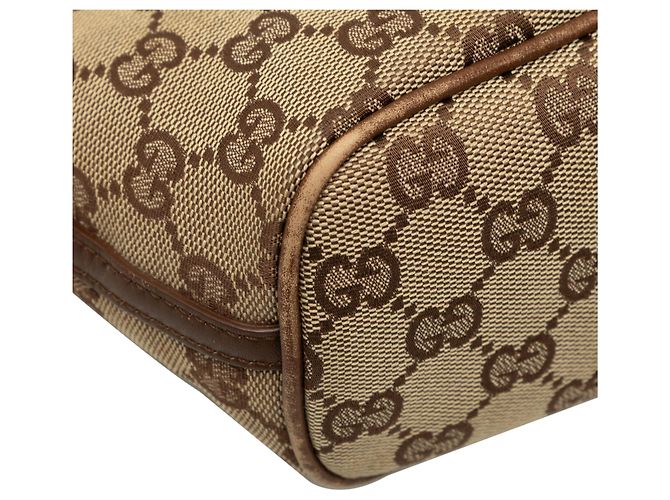 Borsa a tracolla Gucci GG Canvas Boat Beige - vista 6