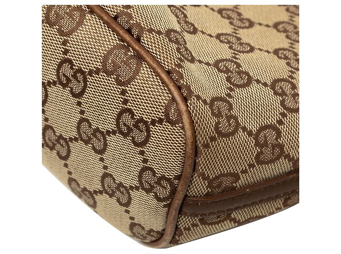 Borsa a tracolla Gucci GG Canvas Boat Beige - vista 7