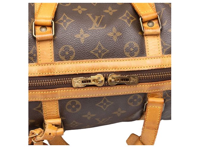 Borsa da viaggio Louis Vuitton Monogram Sac Souple 35 Marrone - vista 6
