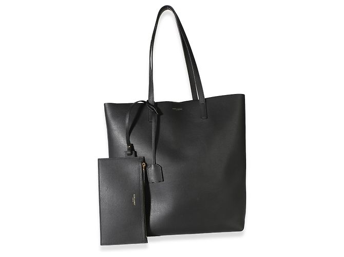 Autre Marque Tote North/South Saint Laurent in pelle nera - vista 5