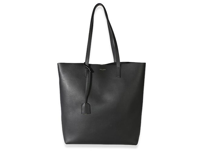 Autre Marque Tote North/South Saint Laurent in pelle nera - vista 8