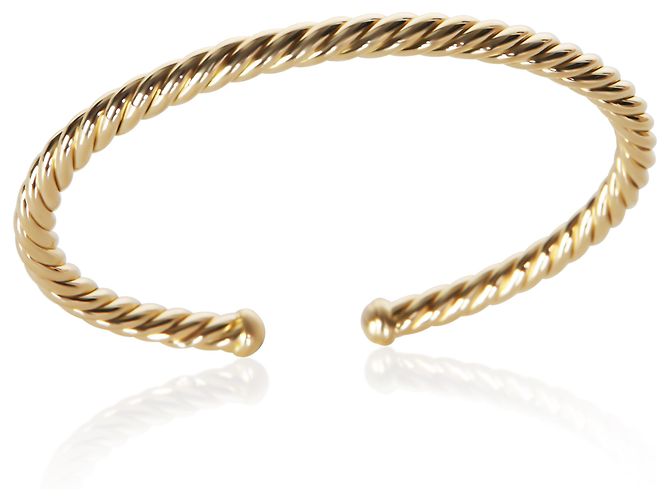 Bracciale Cable Flex David Yurman in oro giallo 4mm - vista 2