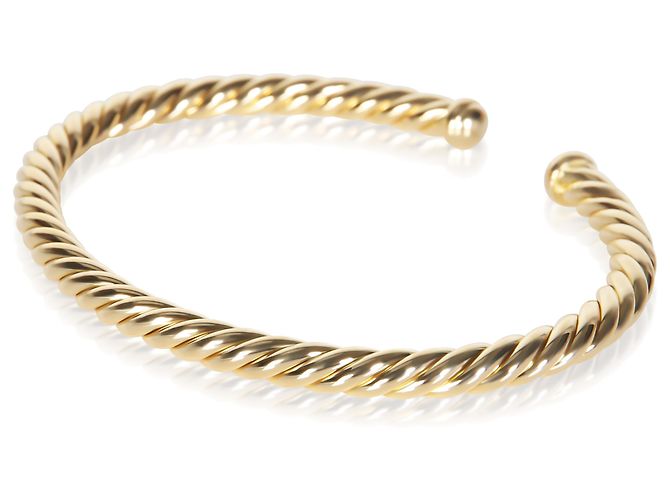 Bracciale Cable Flex David Yurman in oro giallo 4mm - vista 3