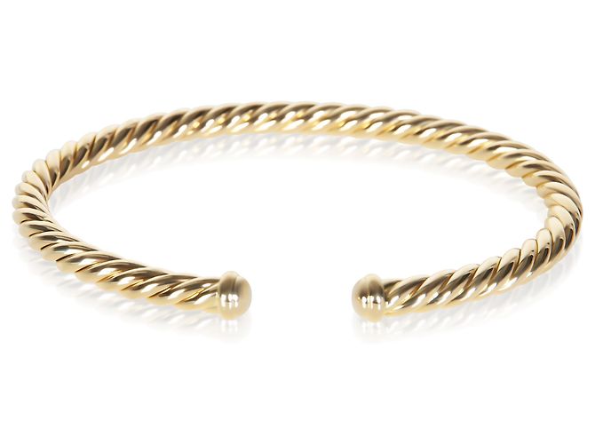 Bracciale Cable Flex David Yurman in oro giallo 4mm - vista 4
