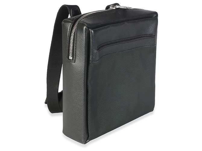 Borsa Messenger Louis Vuitton Epicea Black Taiga Canvas Sayan - vista 4