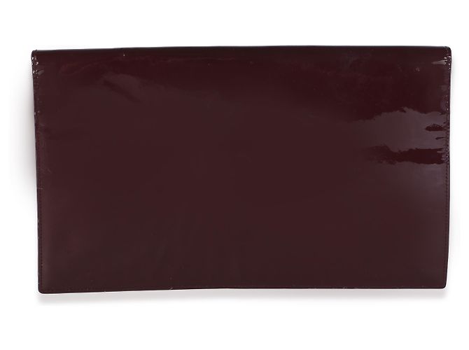 Autre Marque Pouch Uptown Saint Laurent in vernice bordeaux - vista 2
