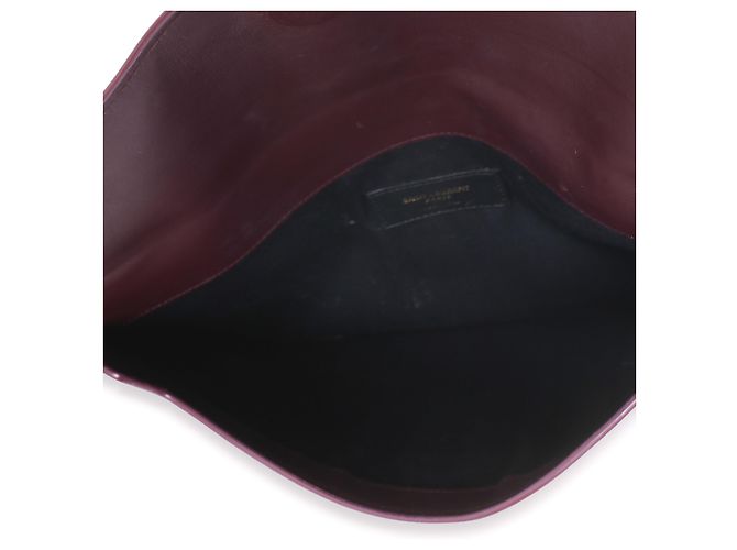 Autre Marque Pouch Uptown Saint Laurent in vernice bordeaux - vista 5