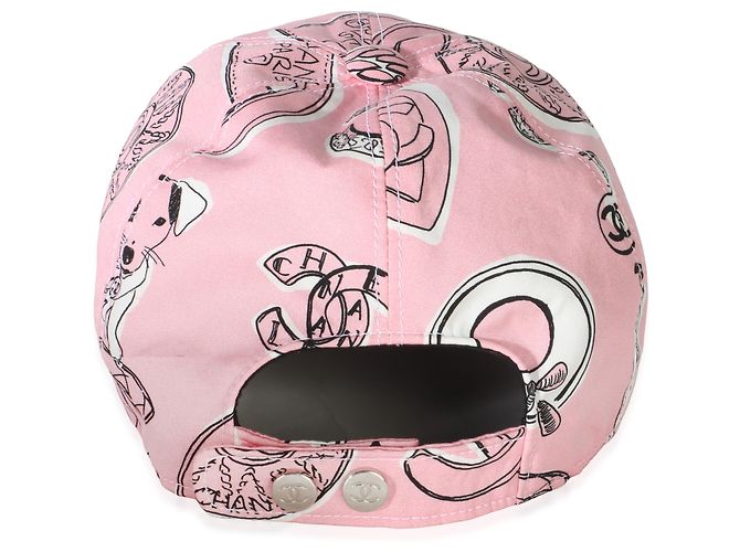Cappellino Baseball Chanel 23P in cotone rosa CC - vista 4