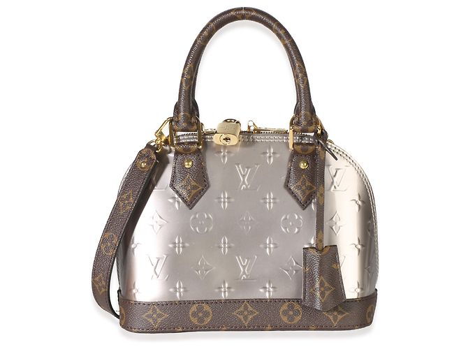 Louis Vuitton Bitume Metallise Vernis Epi Monogram Alma BB - vista 8