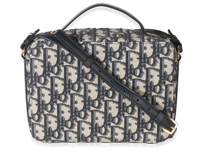 Borsa 30 Montaigne in tela Blue Oblique Christian Dior - vista 2