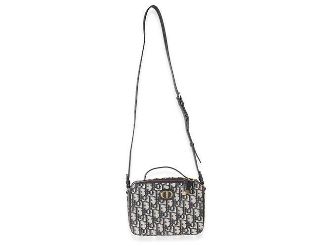 Borsa 30 Montaigne in tela Blue Oblique Christian Dior - vista 5