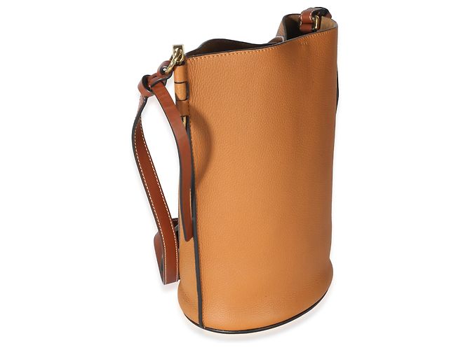 Borsa a secchiello Gate Loewe in vitello grana morbida Tan - vista 4