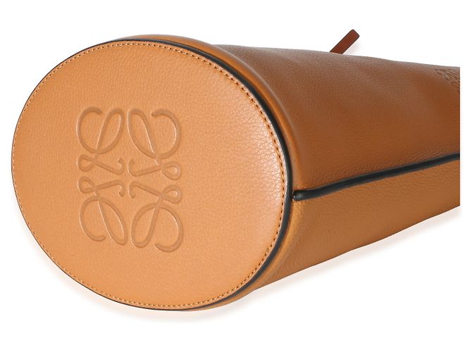 Borsa a secchiello Gate Loewe in vitello grana morbida Tan - vista 6