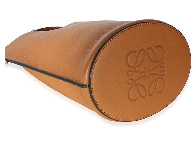 Borsa a secchiello Gate Loewe in vitello grana morbida Tan - vista 7