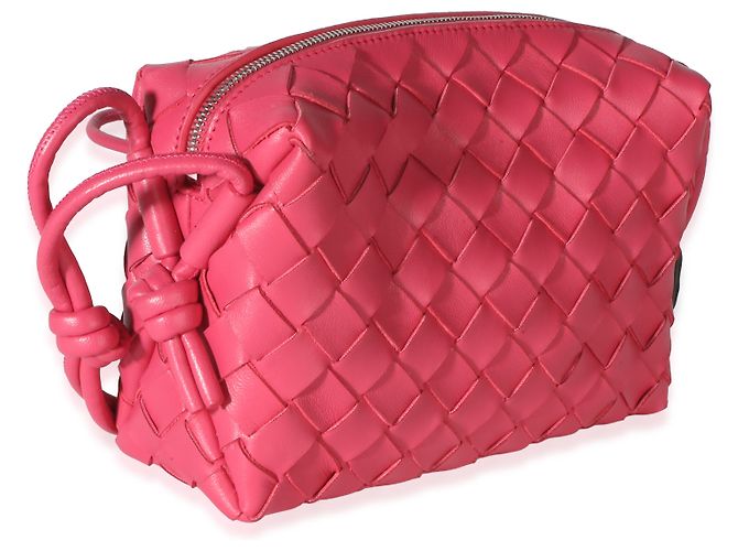 Bottega Veneta Pink Intrecciato Nappa Mini Loop - vista 4