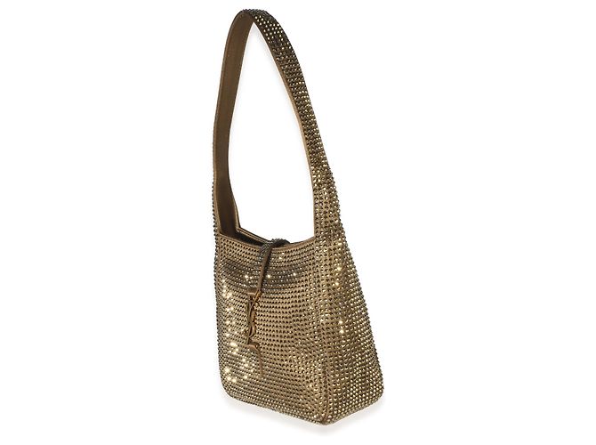 Autre Marque Saint Laurent Astres Satin Crystal Baby Le 5 A 7 Supple Hobo - vista 3