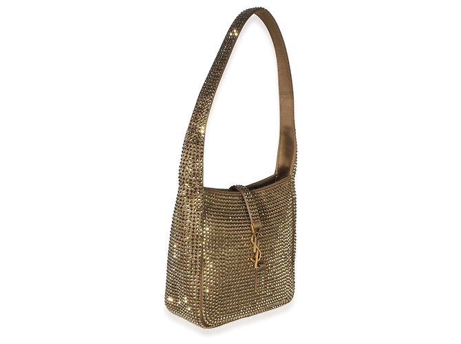 Autre Marque Saint Laurent Astres Satin Crystal Baby Le 5 A 7 Supple Hobo - vista 4