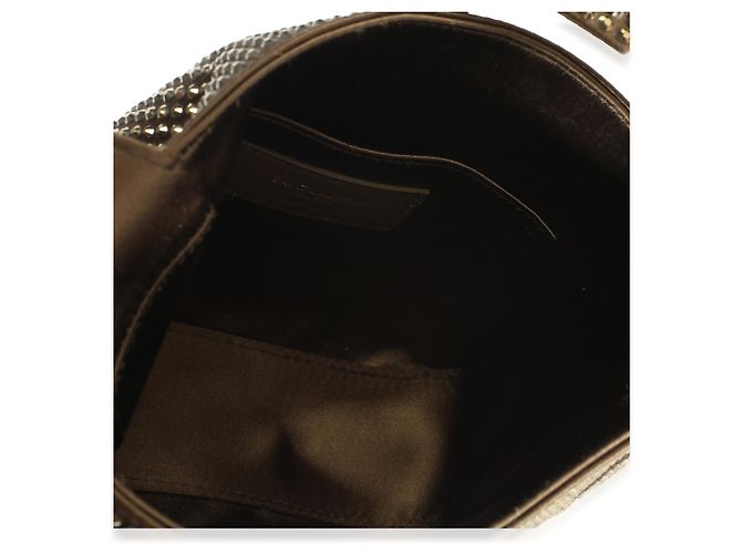 Autre Marque Saint Laurent Astres Satin Crystal Baby Le 5 A 7 Supple Hobo - vista 5