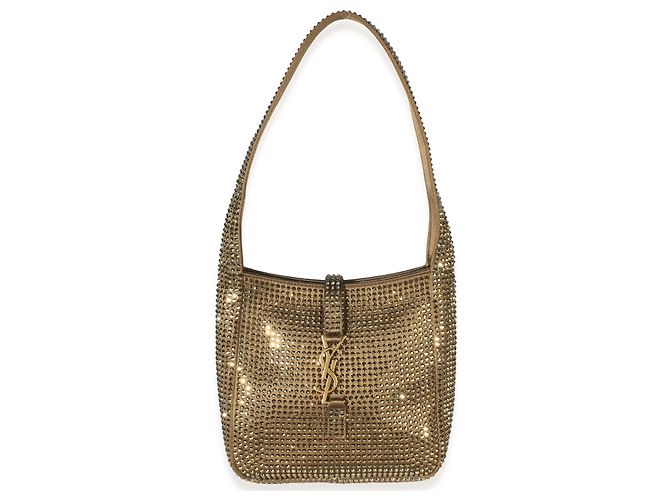 Autre Marque Saint Laurent Astres Satin Crystal Baby Le 5 A 7 Supple Hobo - vista 8
