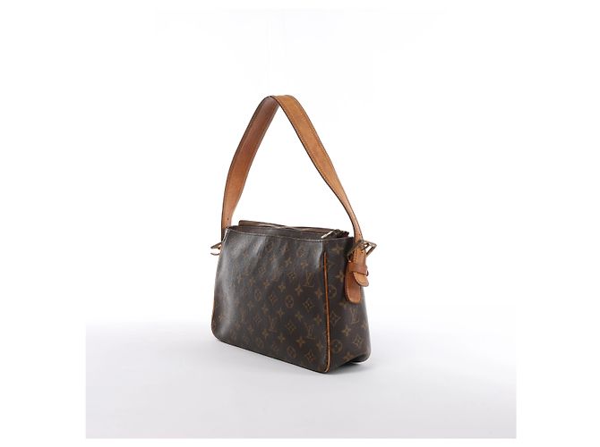 Borsa a tracolla Louis Vuitton Viva-Cité GM Monogram in marrone M51163 - vista 3