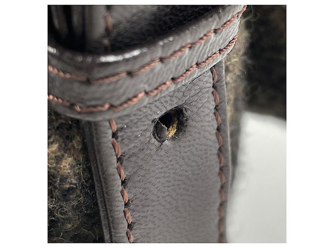 Bolso de hombro Fendi marrón con estampado Zucca - vista 5