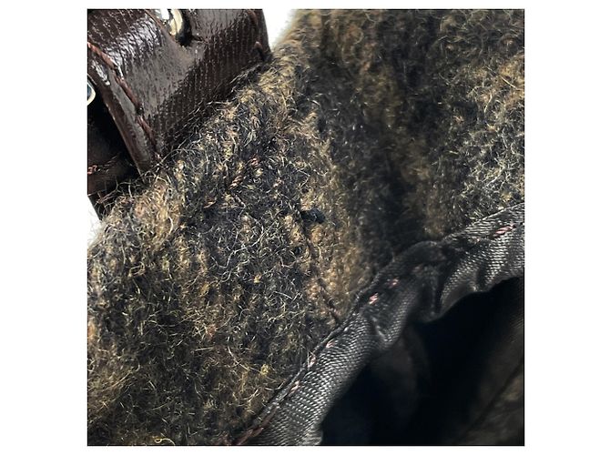 Bolso de hombro Fendi marrón con estampado Zucca - vista 8
