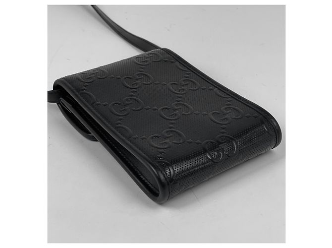 Borsa a tracolla mini in pelle goffrata GG di Gucci - vista 2
